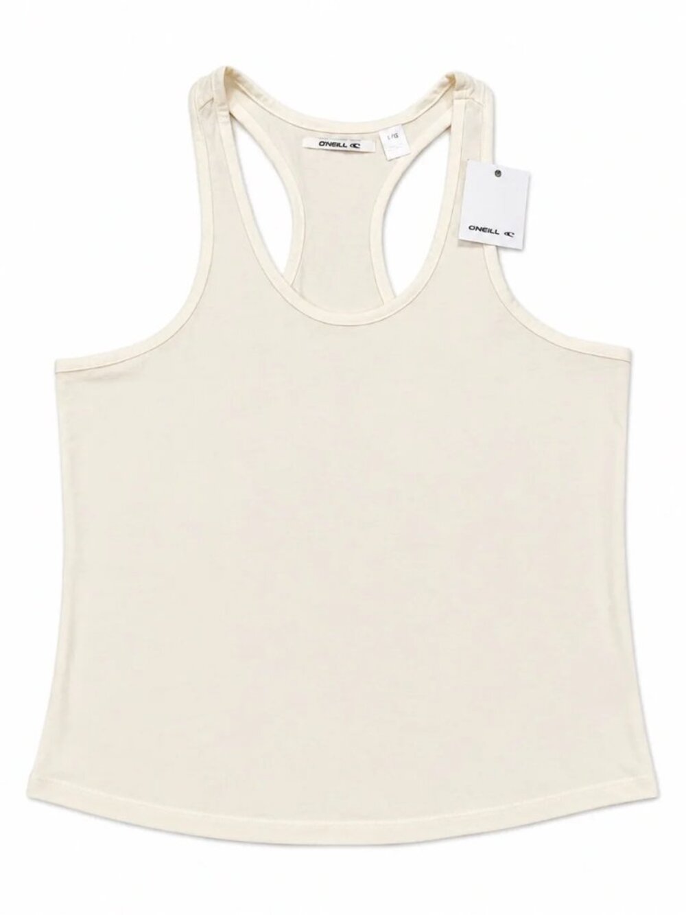 O'Neill Women's White Racerback Tank Top